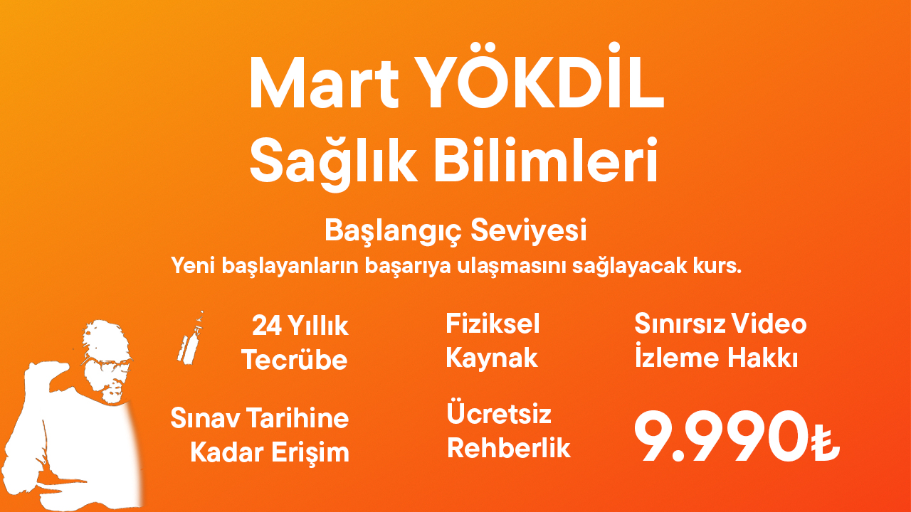 2025 Mart YÖKDİL Sağlık Başlangıç Eğitim Paketi