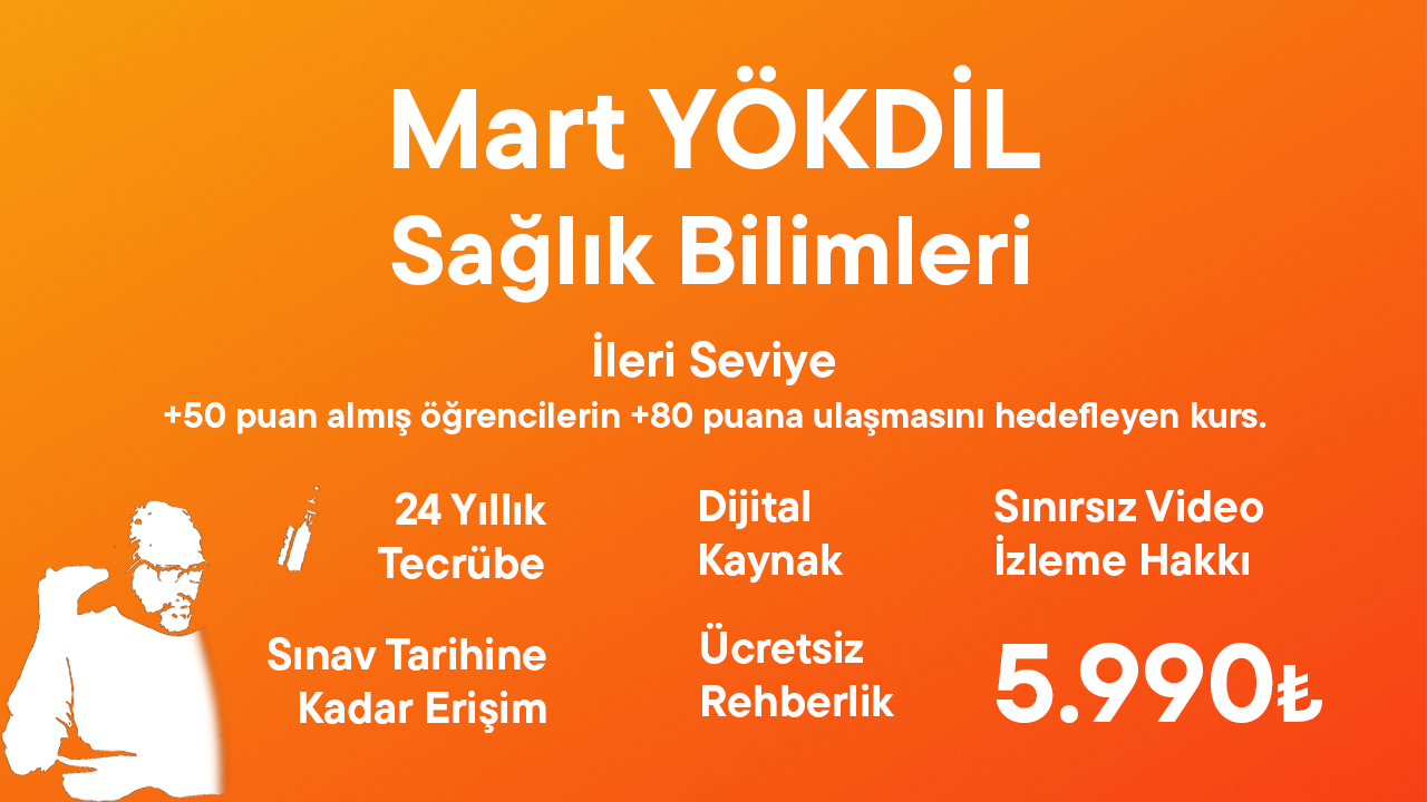 2025 Mart YÖKDİL Sağlık İleri Seviye Eğitim Paketi