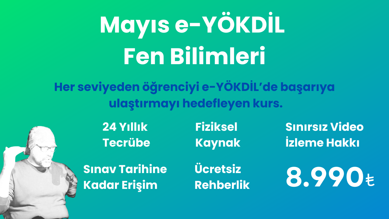 2025 e-YÖKDİL Fen Eğitim Paketi