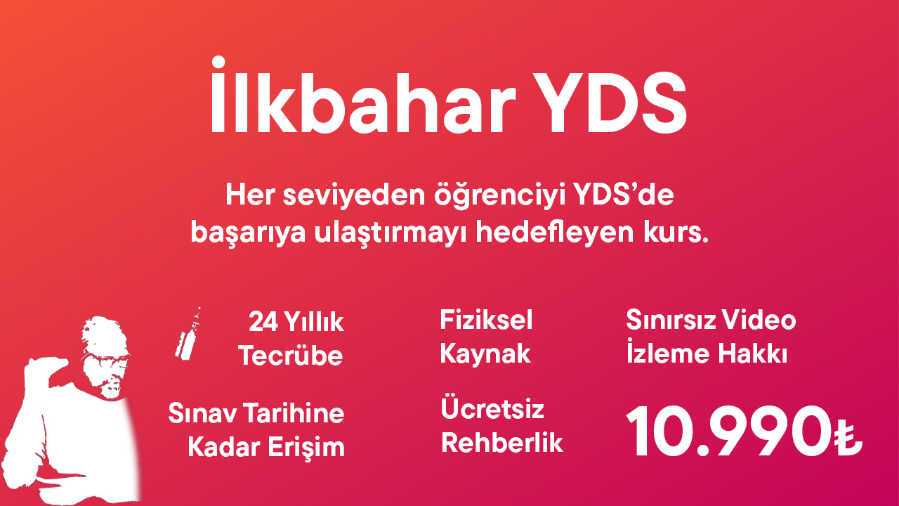 2025 İlkbahar YDS Eğitim Paketi