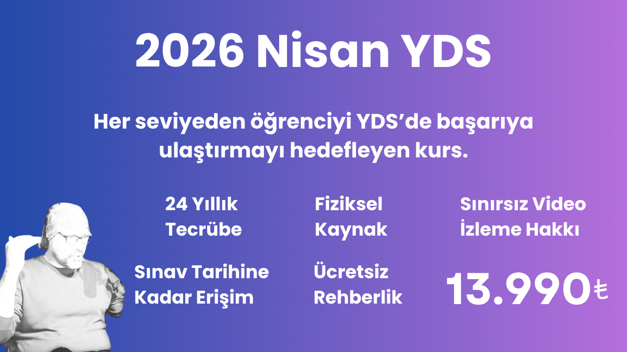 2026 Nisan YDS Eğitim Paketi