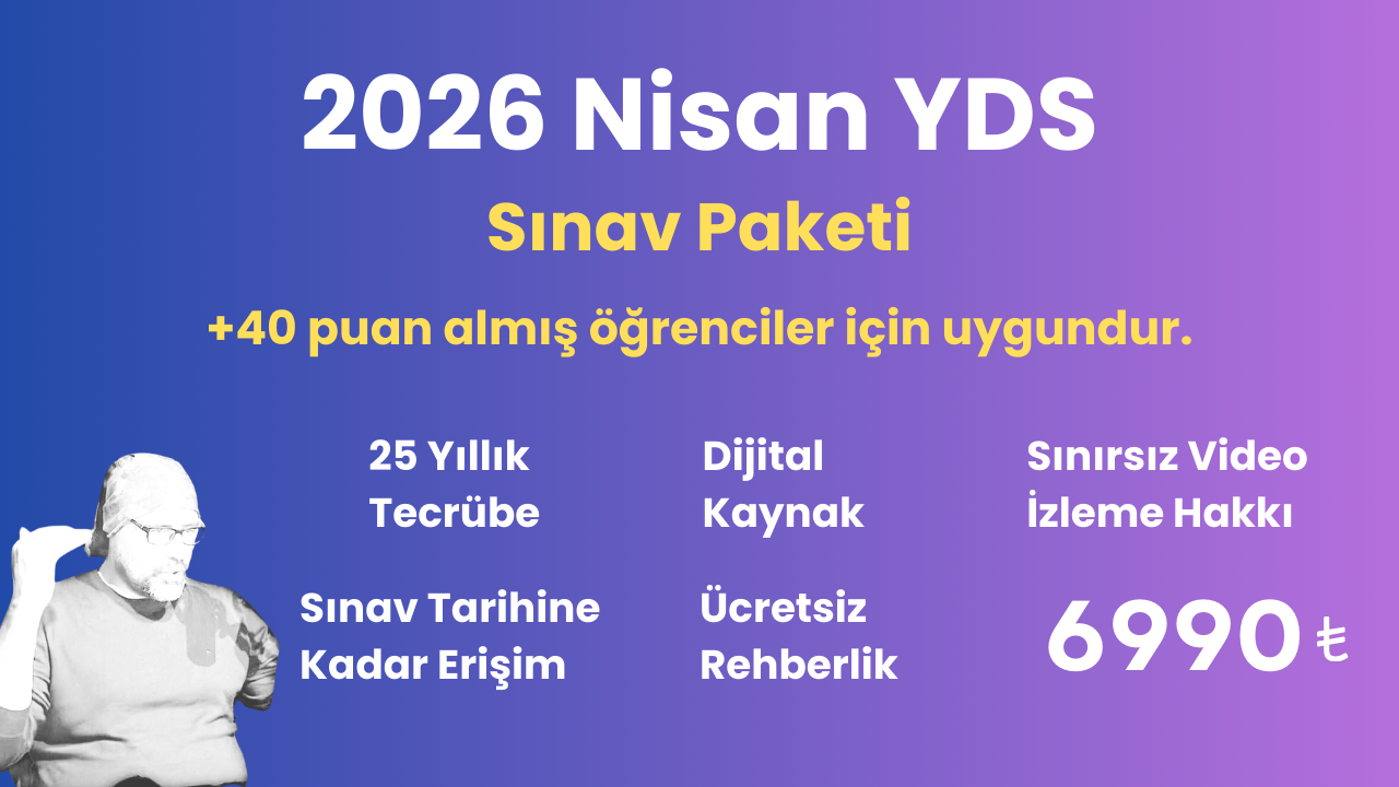 2026 Nisan YDS Sınav Paketi