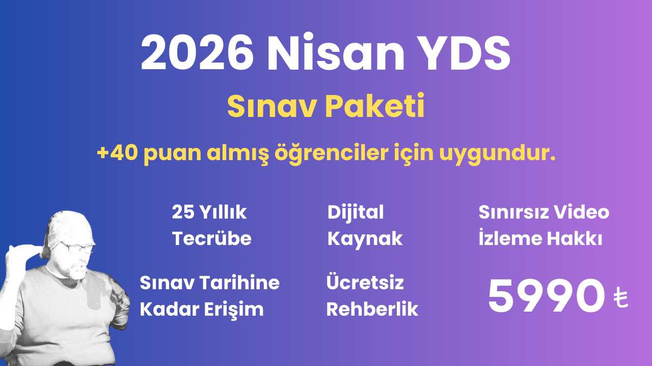 2026 Nisan YDS Sınav Paketi