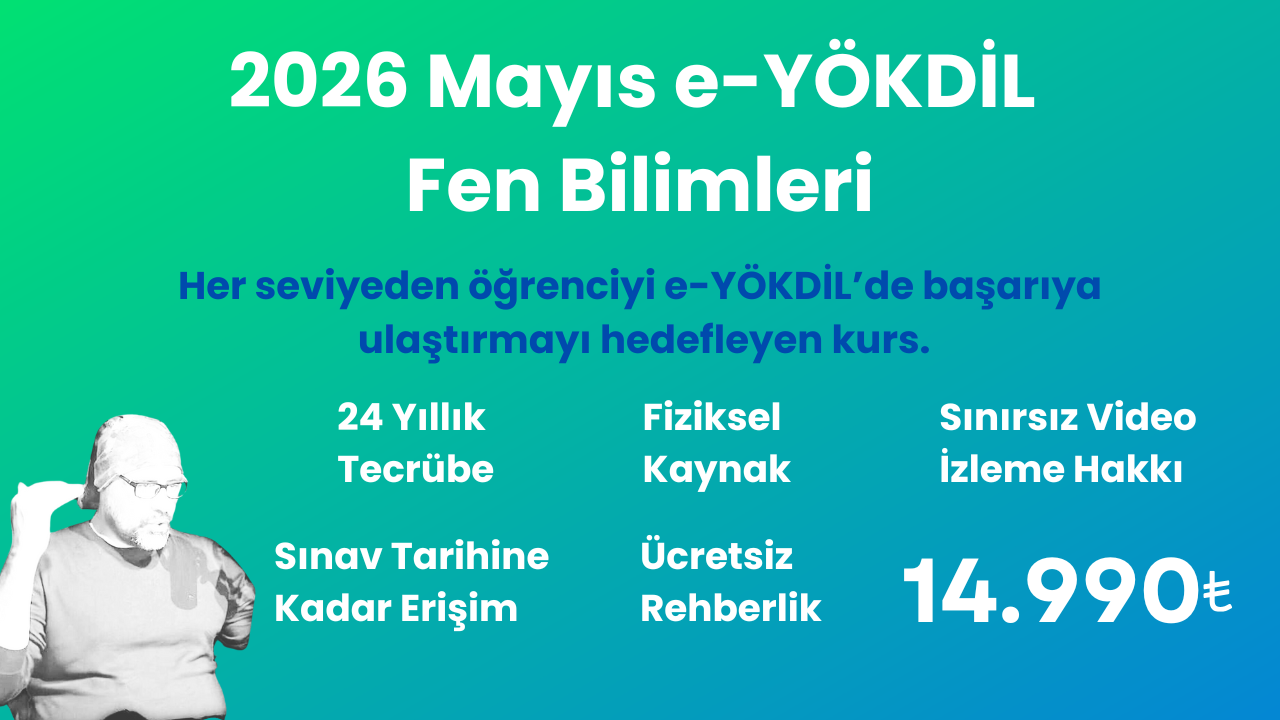 2026 Mayıs e-YÖKDİL Fen Başlangıç Eğitim Paketi
