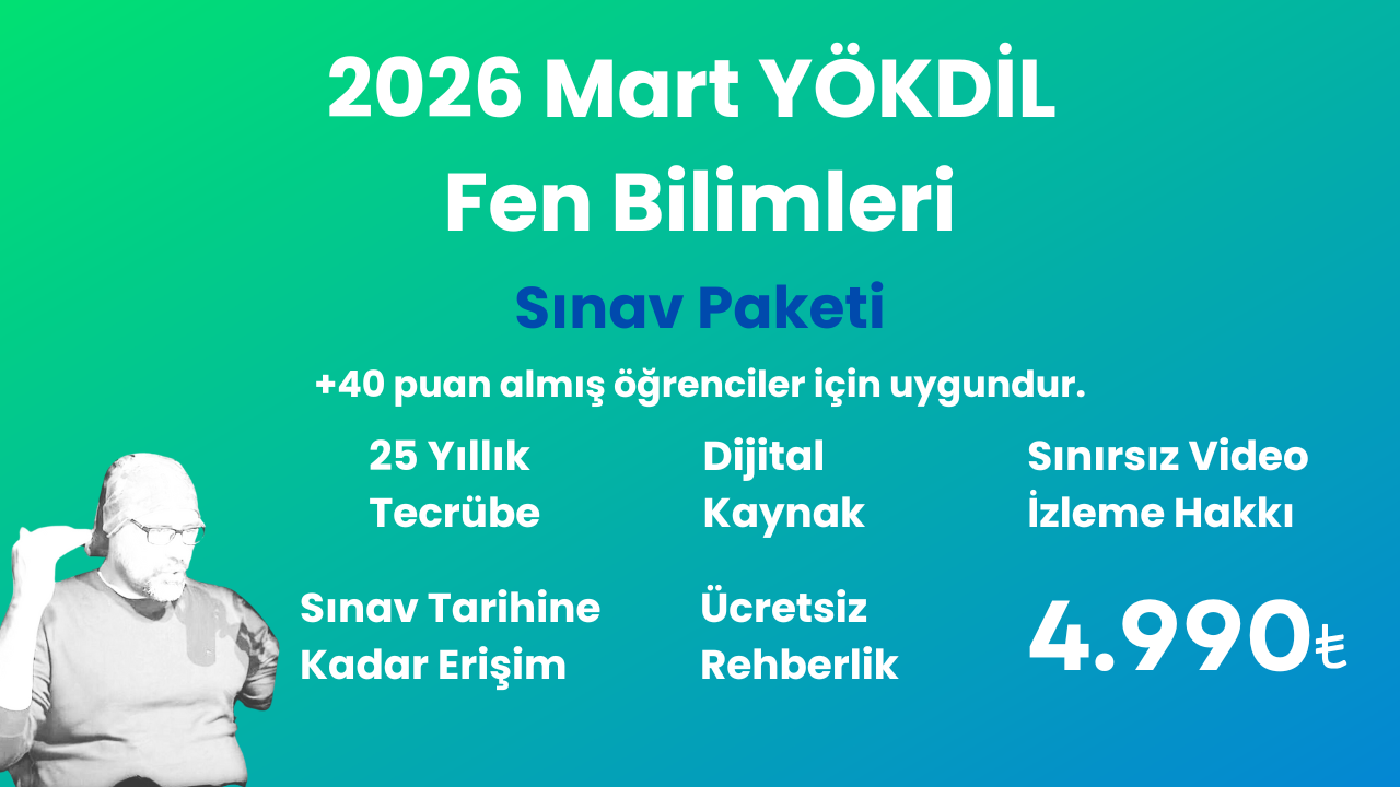 Yökdil Sınav Paketi ( Fen bilimleri )